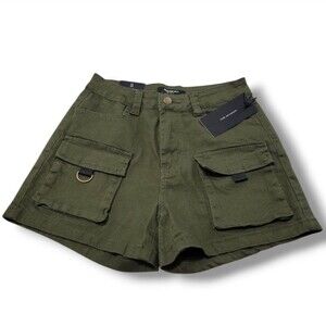 NWT New American Bazi Shorts Size Small W26" x L3.5" Utility Cargo Shorts Casual